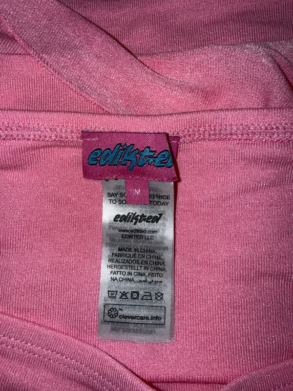 Edikted pink knit Skirt  - Image 3