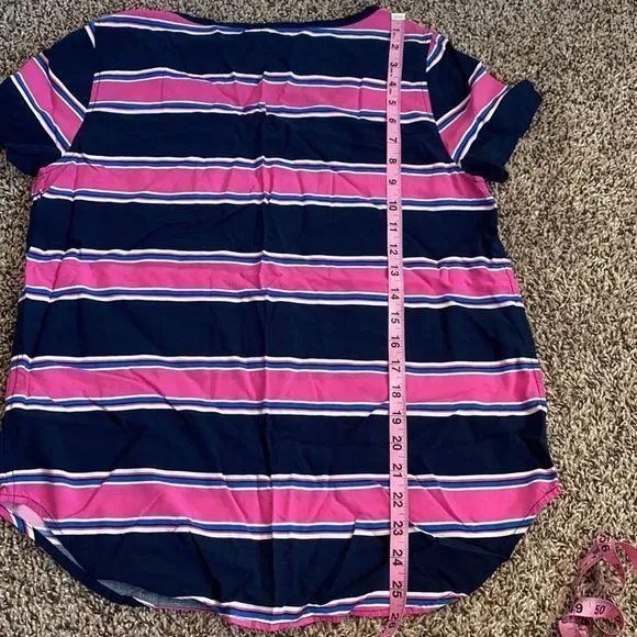 Gap women’s large striped crew‎ tee Blouse - Image 7