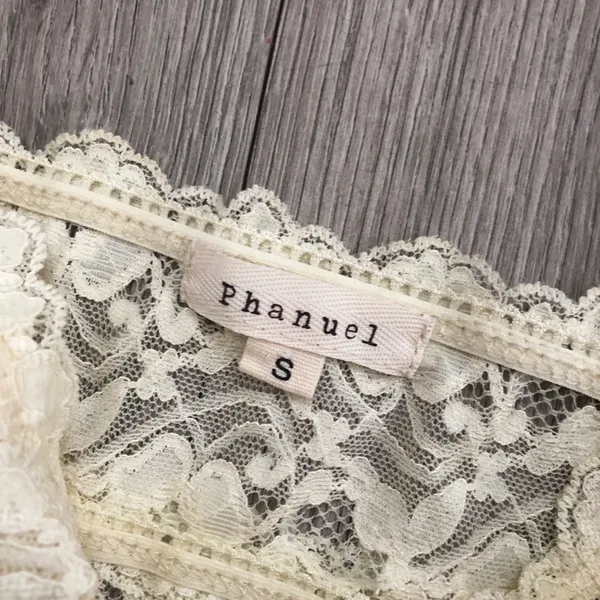 Nordstrom NWOT Lace Bandeau Bralette Top Small Ivory Cream - Image 3
