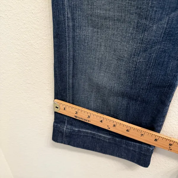 7 For All Mankind 7FAMK Dojo Crop Jeans Medium Wash Size 27 - Image 13