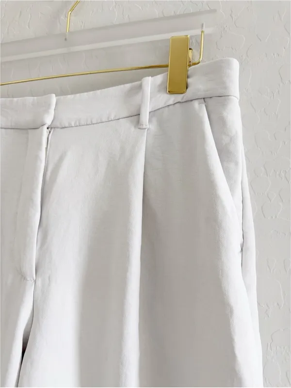 Abercrombie & Fitch Sloane Crepe Tailored Wide Leg Pant Size 31/12 R - Image 10
