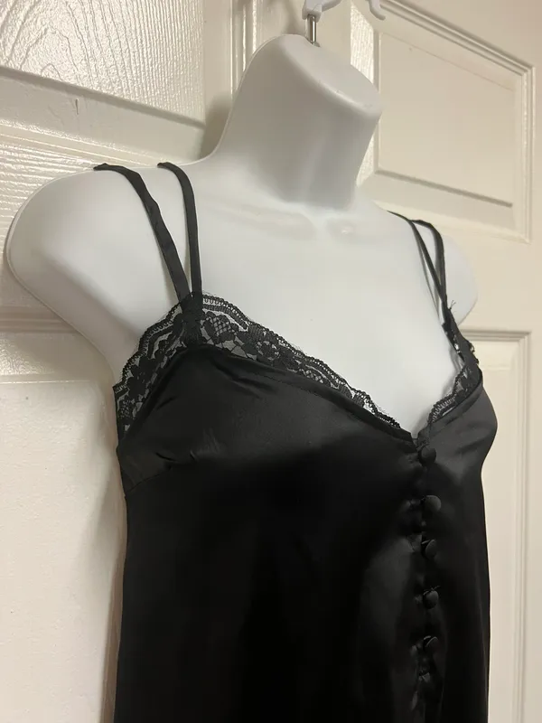 ASOS DESIGN Black Lace Satin Cami Top - Image 7