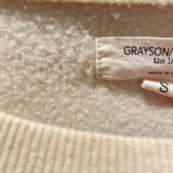 Grayson the label cream crewneck sweatshirt - Image 2
