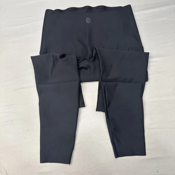 Glow Maternity Cooling Leggings Womens Small Black Full Length Pregnancy EUC - Image 7