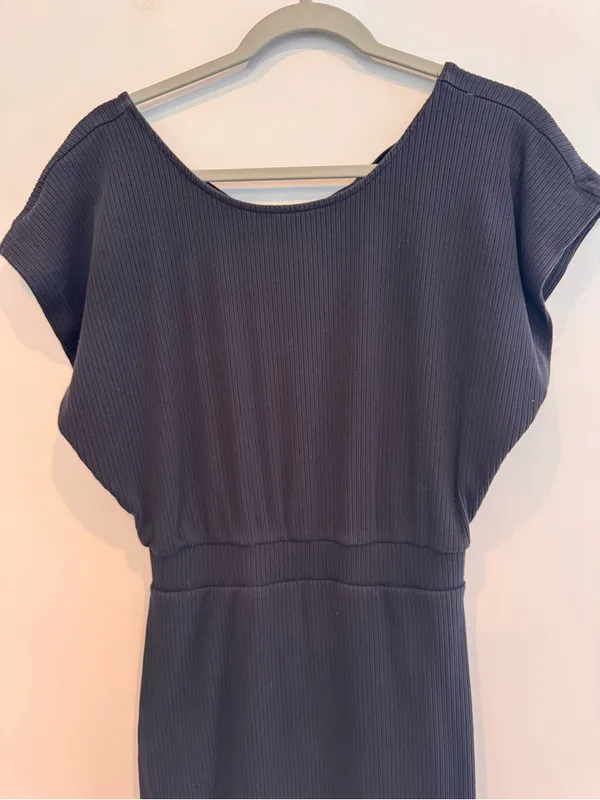 Daily Practice by Anthropologie Dolman Sleeve Ribbed Midi Dress XS - Image 4