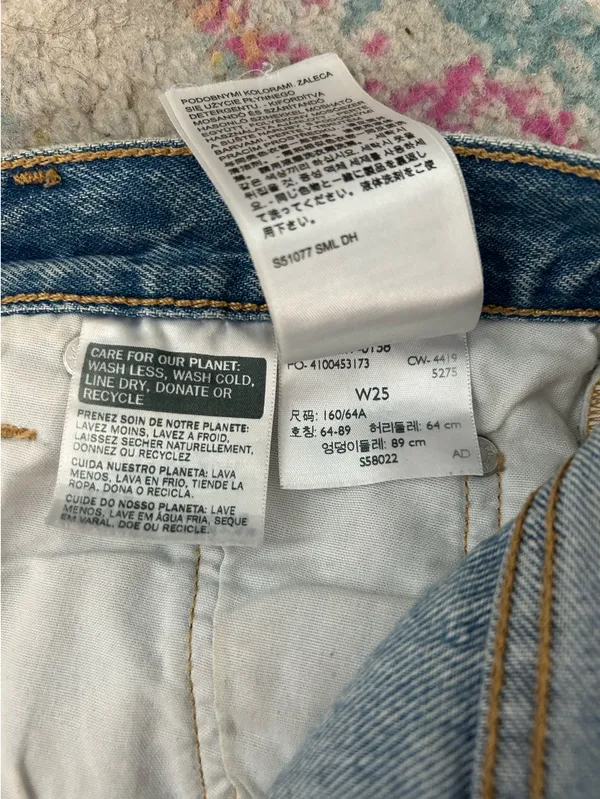 Levi’s 501 Denim Shorts Cut-Off - Image 3
