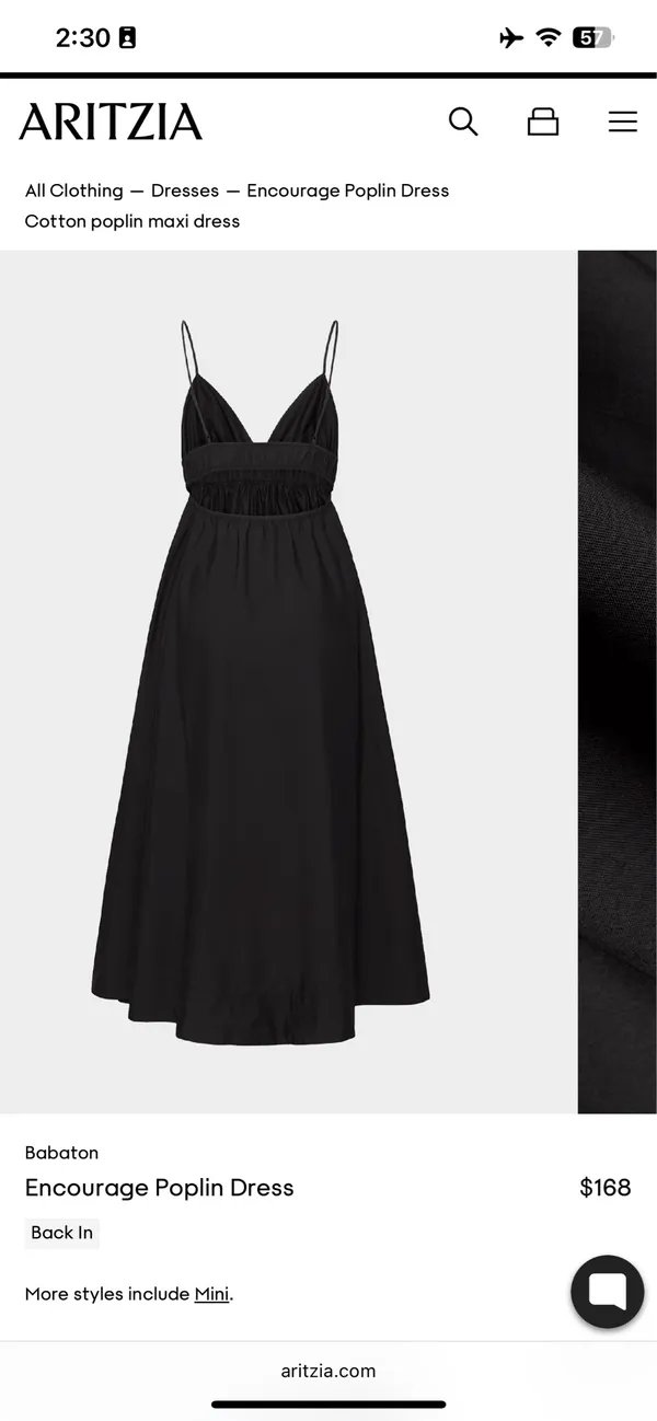 Aritzia Babaton Encourage Poplin Dress - Image 6