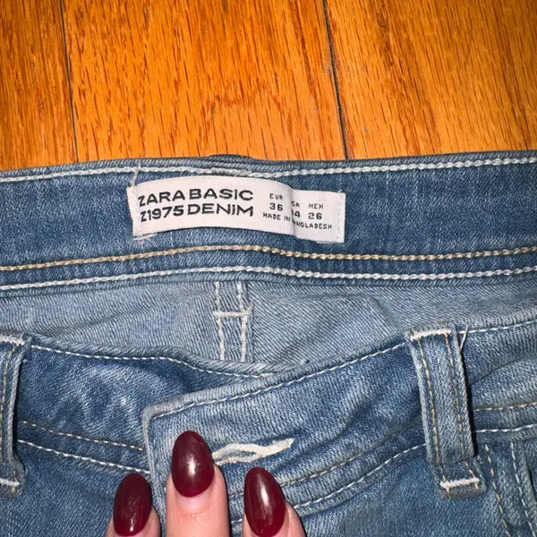 🍎Zara Distressed Light Blue Skinny Jeans - Image 2