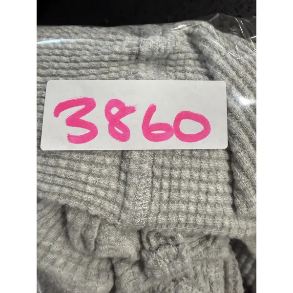 OFFLINE by Aerie Womens Gray Waffle Knit Henley Long Sleeve Oversized Top M 3860 - Image 7