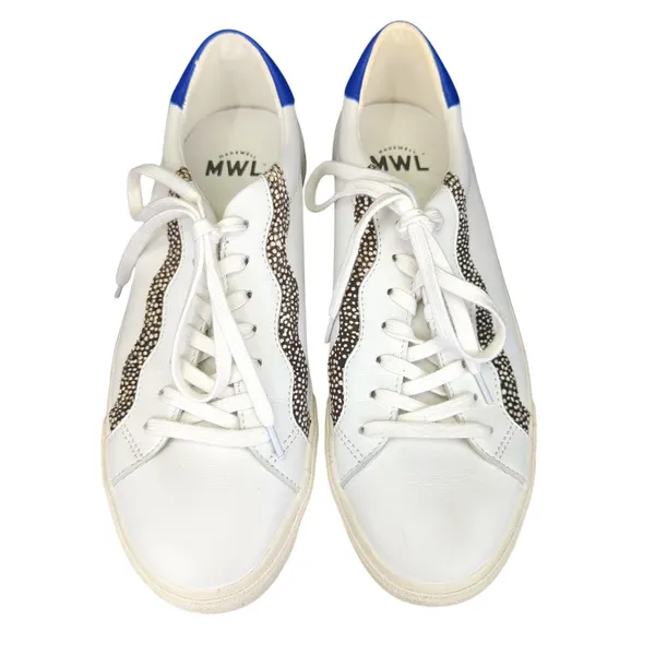 Madewell‎ Sidewalk White Leather Sneakers Low Top Women's 11 Men's 9.5 Shoes - Image 3