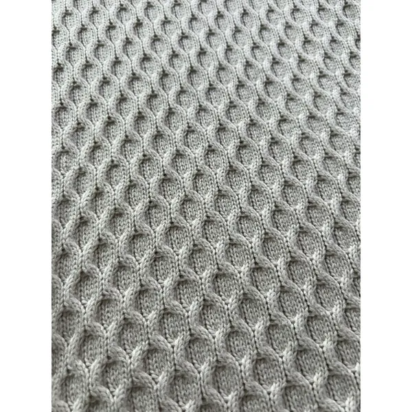 Gap Women's Large Honeycomb Crew Neck‎ Sweater Ivory Frost - Image 4