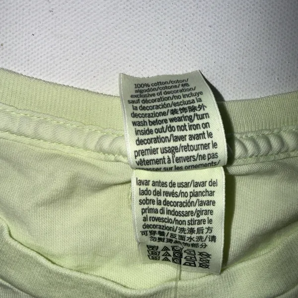 Victoria's Secret VS PINK Cotton Basic Light Green Crop Top Tee Shirt Sz XS NWT - Image 8