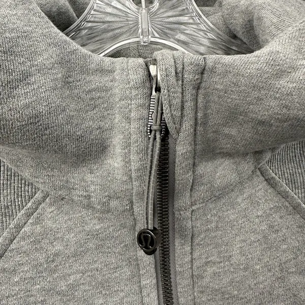 Lululemon Scuba Oversized Half Zip Hoodie Heathered Core Medium Grey W XS Small - Image 2