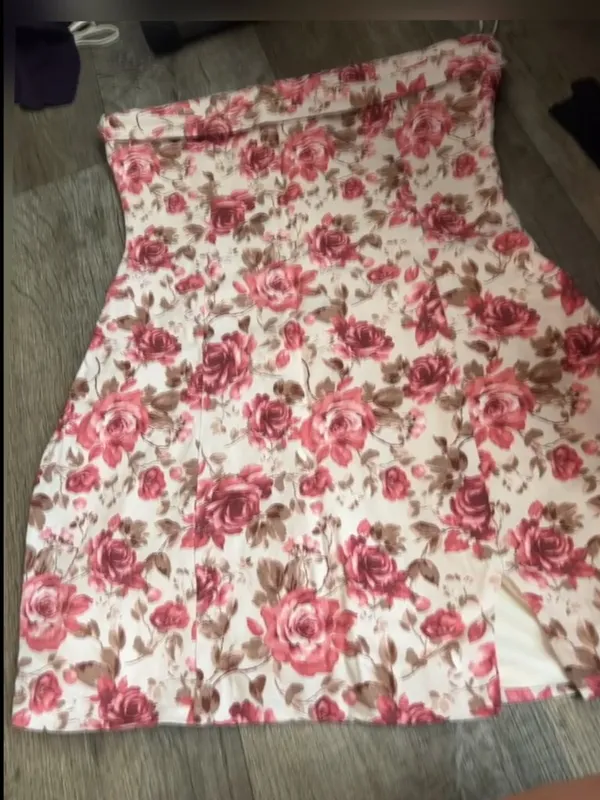 Altard State strapless floral dress size M - Image 5