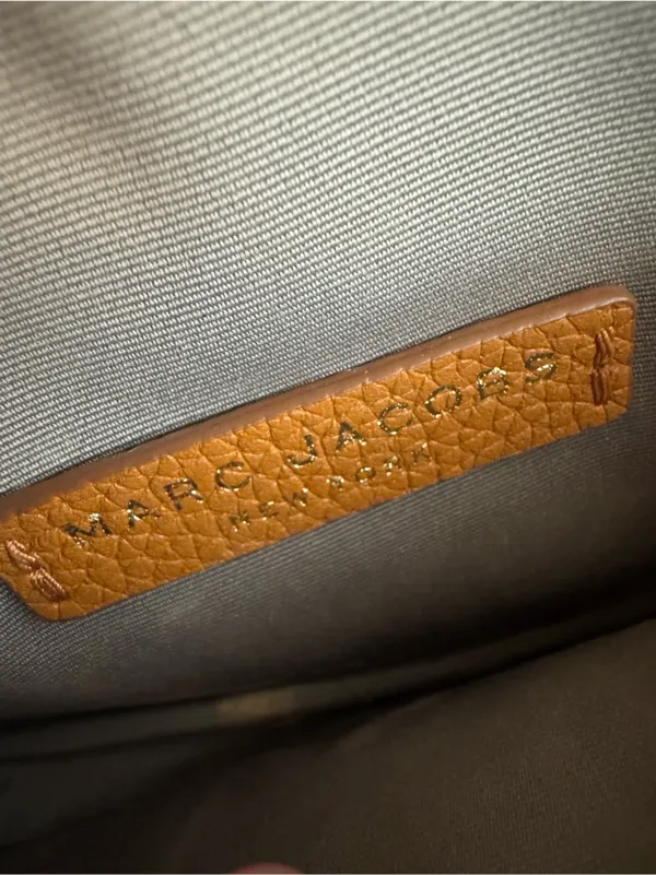Marc Jacobs Leather Crossbody Bag Cognac - Image 10