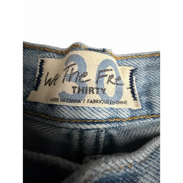 We The Free Shorts Free People 30 Distressed Cutoff Denim High Button Fly HH11-3 - Image 2