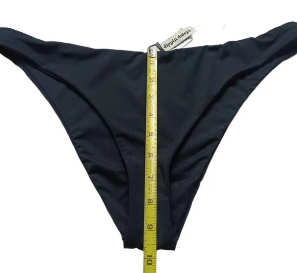 Dippin' Daisy's Nocturnal Bikini Bottom in Black Size XL New - Image 3