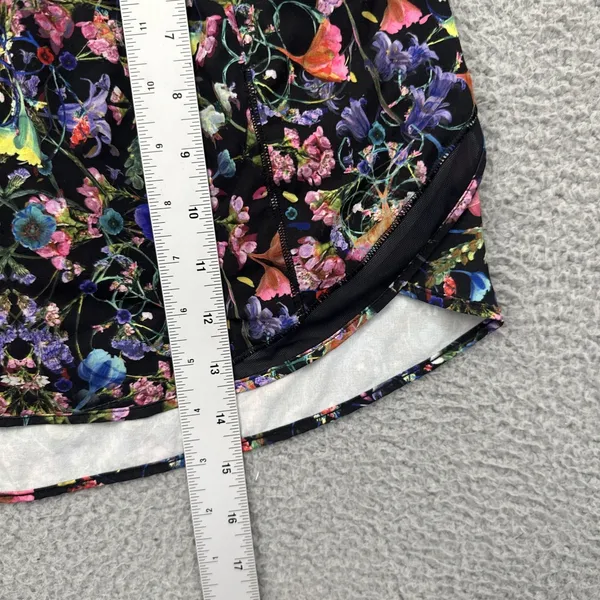 Lululemon Hotty Hot High Rise Skirt Skort Flowerscope Athletic Floral Women's 8 - Image 10