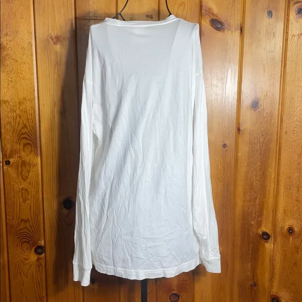 PINK Victoria's Secret White Garment size medium pink oversized top love PINK - Image 5