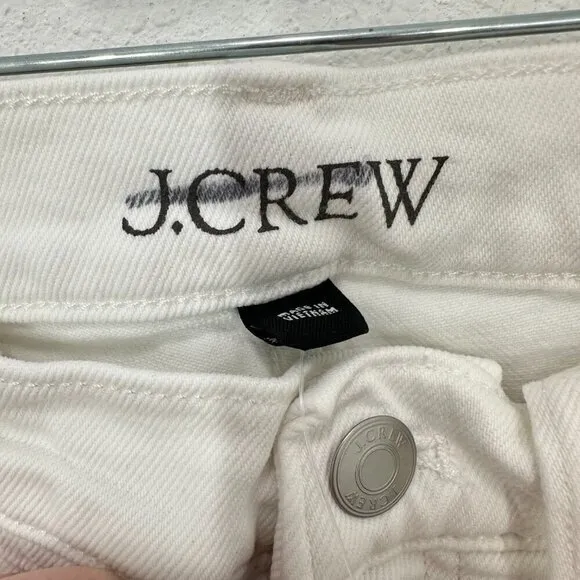 J. Crew Women's Size 26 Classic Straight White Denim Jeans Classic Coastal - Image 5