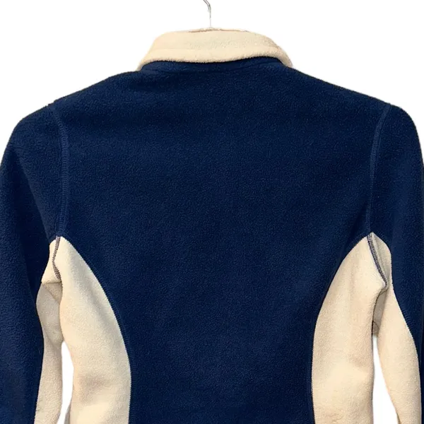 Women's Avalanche Fleece Full Zip Jacket‎ Cream/Blue Size Medium - Image 4