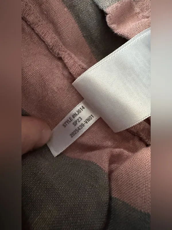 Madewell 100% Linen Resort Shirt in Springy Stripe Size Small - Image 8