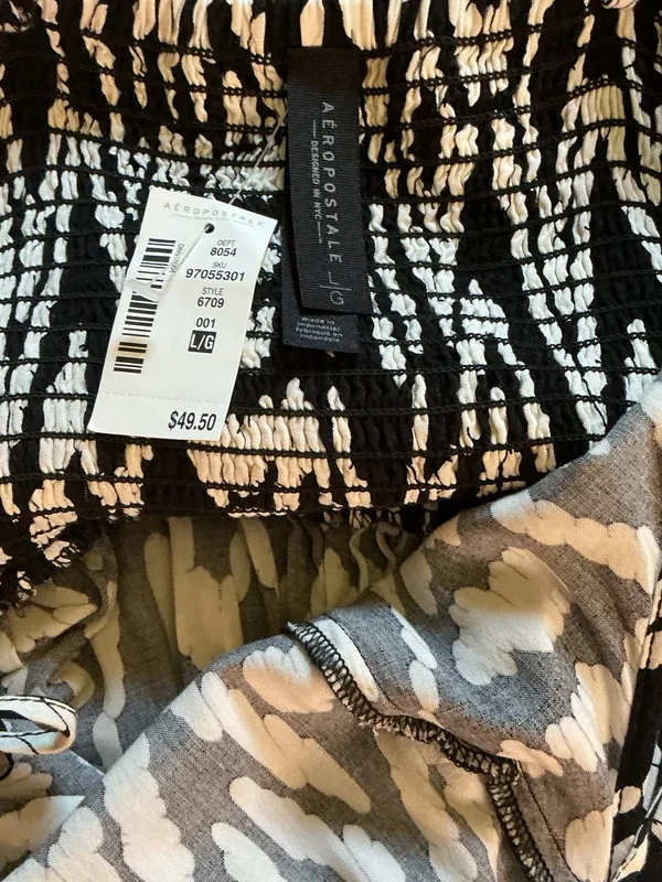 Aeropostale Ikat Print High-Neck Mini Dress - Image 3