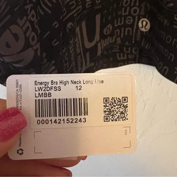 Lululemon Energy High-Neck Longline Bra *Medium Support, B–D Cups. NWT. Sz 12. - Image 4