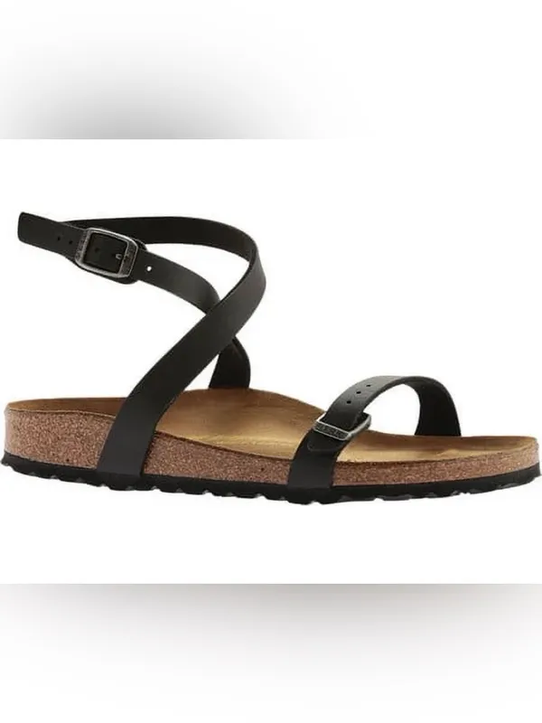Birkenstock Daloa Womens Ankle Strap Black Birko Flor Sandals Size 39 8-8.5 - Image 2