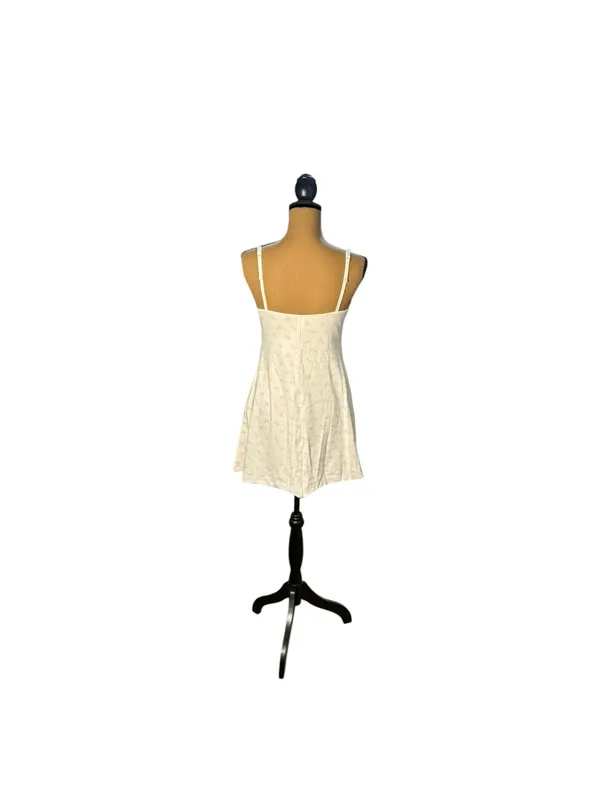 SKIMS Pointelle Mini Dress L Halite Floral Campus Collection NWT Sold Out - Image 4