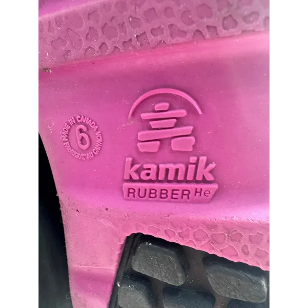 Kamik 6 Black Pink Snow Boots Women\'s Faux Fur Trim Winter Waterproof‎ - Image 4