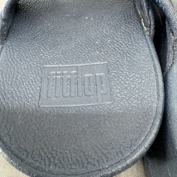 FitFlop Incastone Sandals Women’s Size 10 Blue Thong Embellished Comfort - Image 11