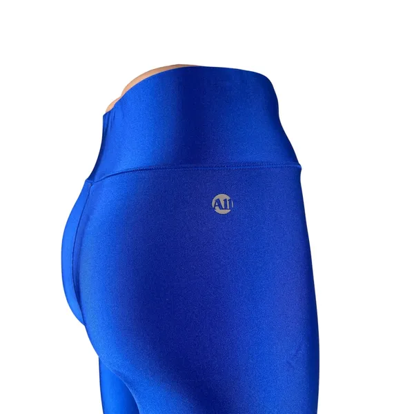All Access Women's Blue High Rise Cropped Yoga Workout Athletic Leggings Pants S - Image 4