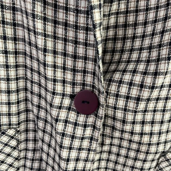 Vintage Willow Bay Plaid Lightweight Blazer Jacket Size M - Image 3