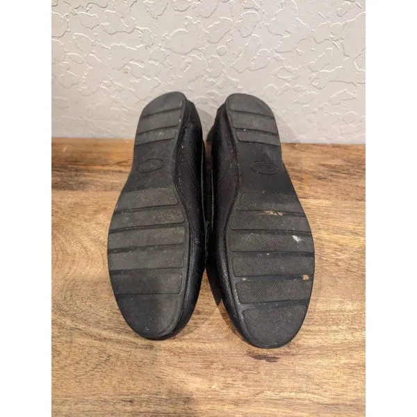 COACH WOMEN'S “OLIVE” Black PEBBLE GRAIN LEATHER LOAFER SHOE SZ 7 A7751 - Image 8