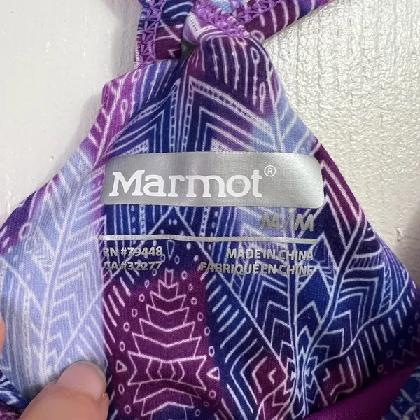 Marmot Purple and Blue Patterned‎ Dress - Image 2