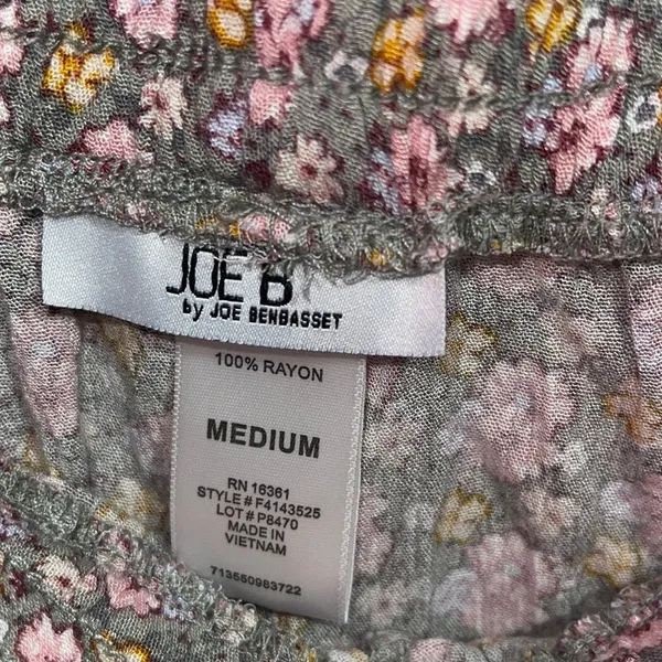 Joe Benbasset Juniors Floral drawstring Shortie Shorts - Image 3