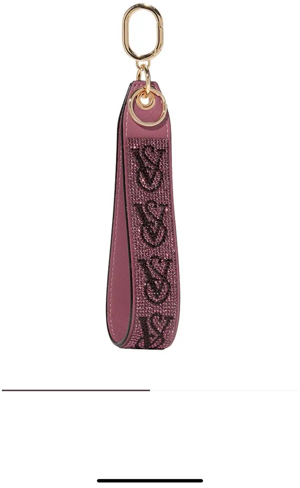 Victoria's Secret Elegant Plum Keychain wristlet - Image 2