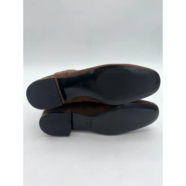 Mango Chocolate Brown Supple Bovine Suede Leather Round Toe Ankle Boots 7.5 - Image 7