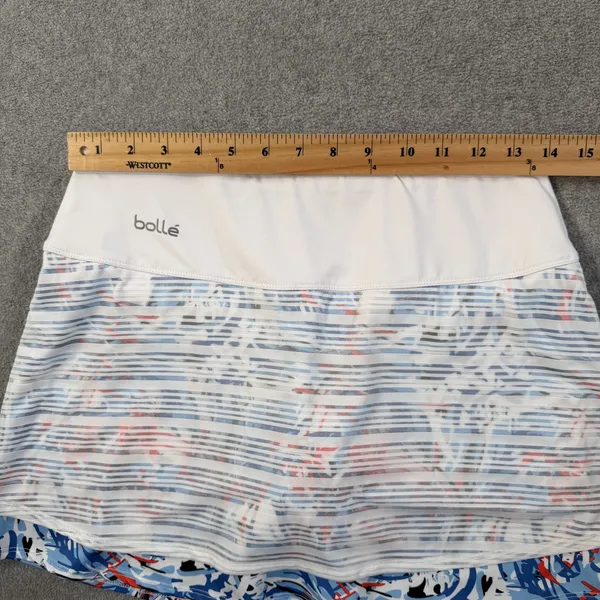 Bollé Women's Activewear Skort Size Small White Blue Red Abstract Tennis Golf - Image 4
