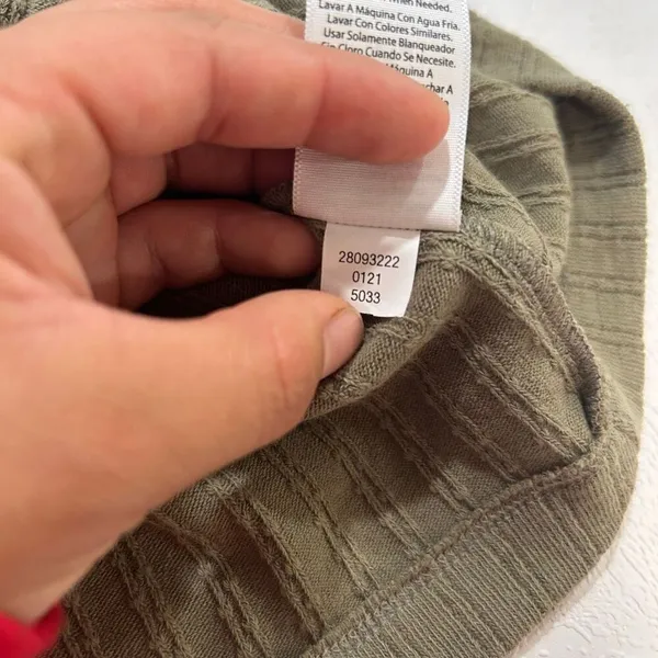 Free Assembly Olive Green Ribbed Button Front Tank Top Size Medium | Peplum Draw - Image 9