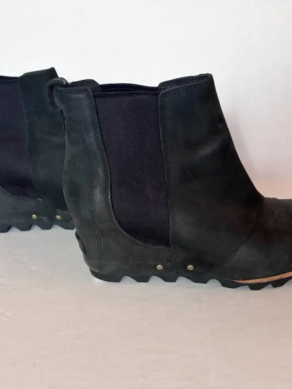 Sorel Lea Wedge Waterproof Chelsea Boot - 8.5 - Black - Image 6