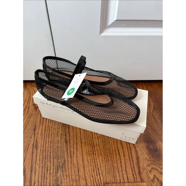 a new day Black Issa Flats Size 10 New with Tags - Image 2