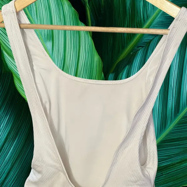Aerie Shine Rib Birthday Scoop Cheekiest One Piece Swimsuit - Image 12