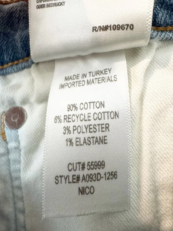 Agolde Nico Jeans Size 26‎ Blue Embark Wash High Rise Slim Old Money Minimalist - Image 10