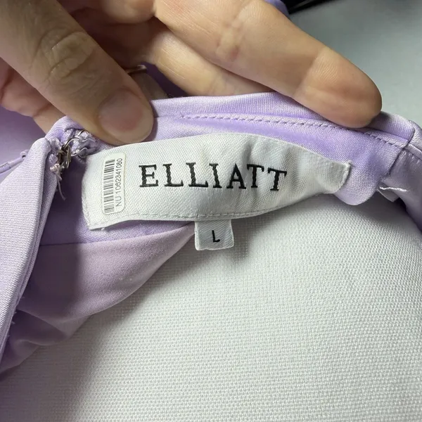 Elliatt Marissa One Shoulder Gown Lavender Purple Women's size L - Image 4