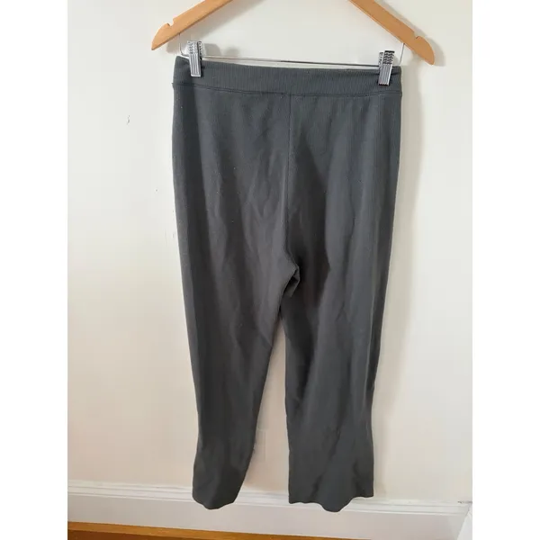 Vuori Waffle Wide Leg Pants Charcoal Grey Activewear Loungewear Size M - Image 4
