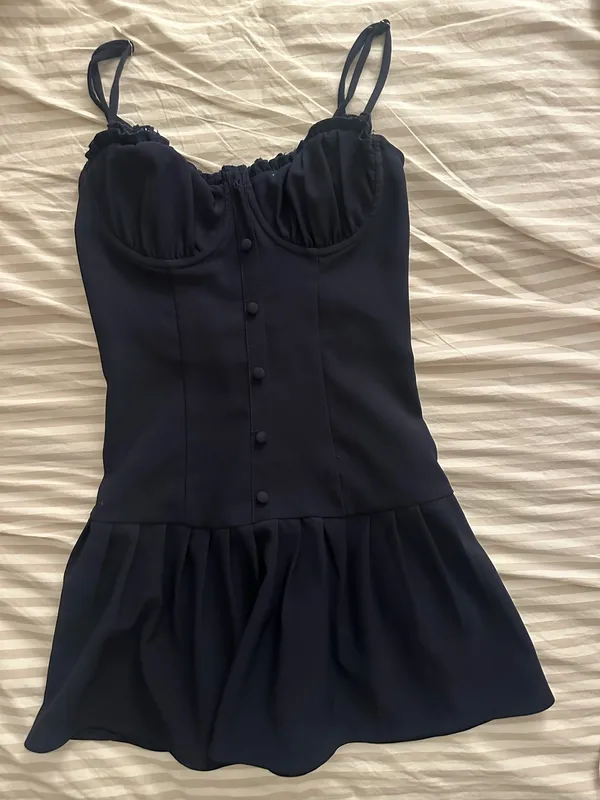Edikted Navy Dress - Image 3