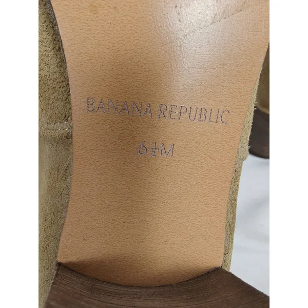 Women Banana Republic Suede Ankle Boots Tan Size 6.5M - Image 4
