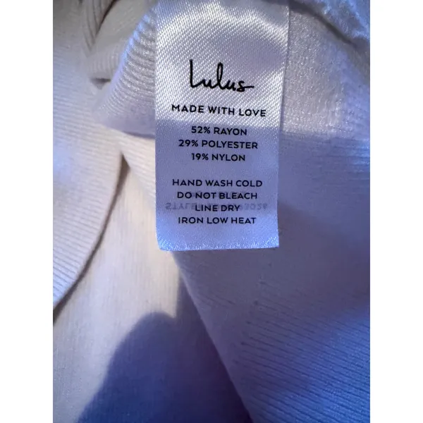 Lulus Striped Sleeveless‎ Sweater Dress Womens M White Red Polo Collar Knit Mini - Image 6